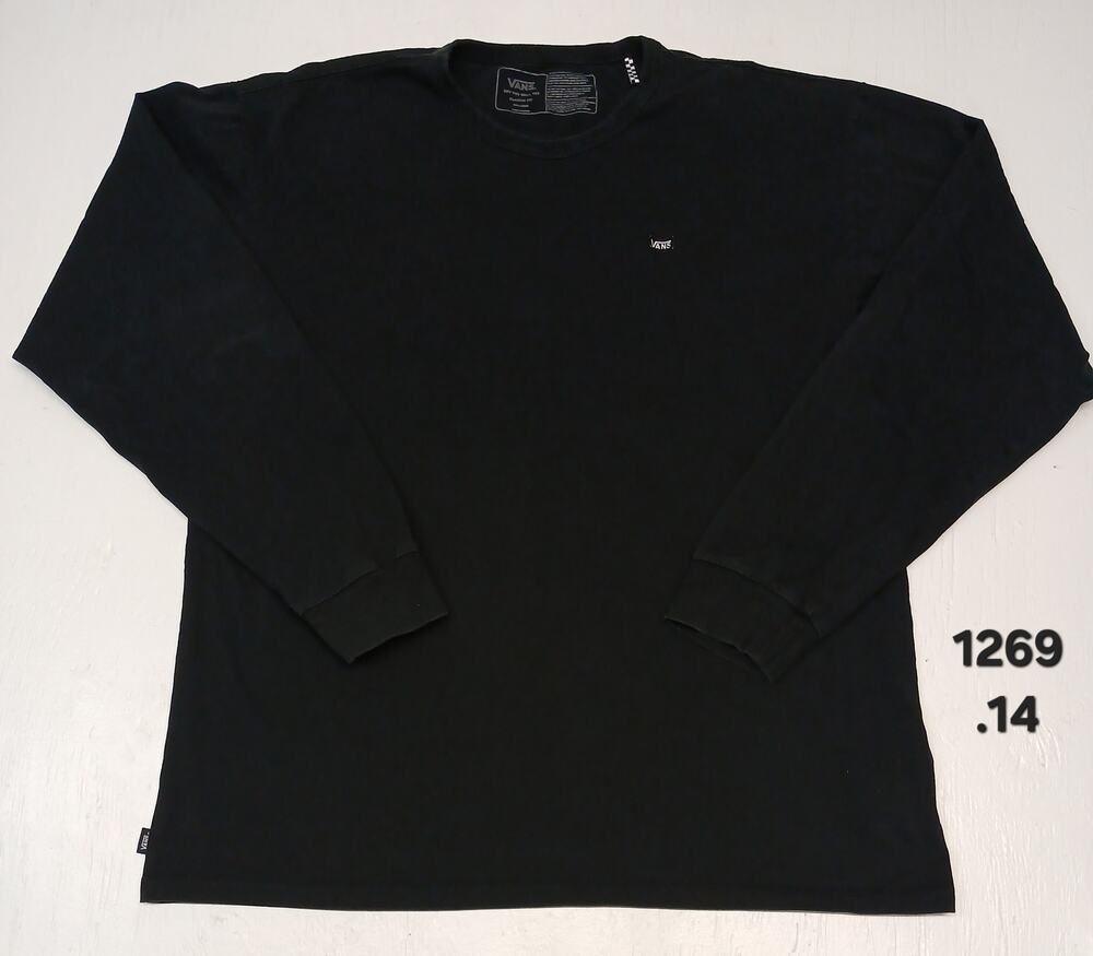 Vans (2XL) Black Classic Fit Long Sleeve Pullover Sweatshirt